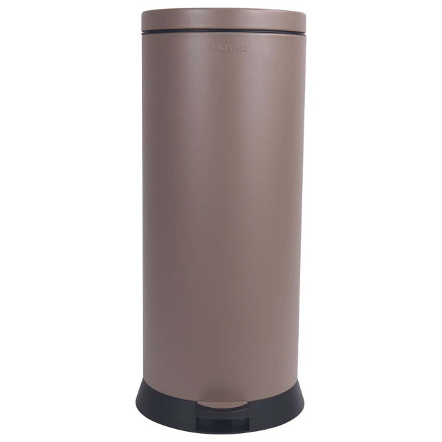 Poubelle cuisine à pédale 30L Taupe