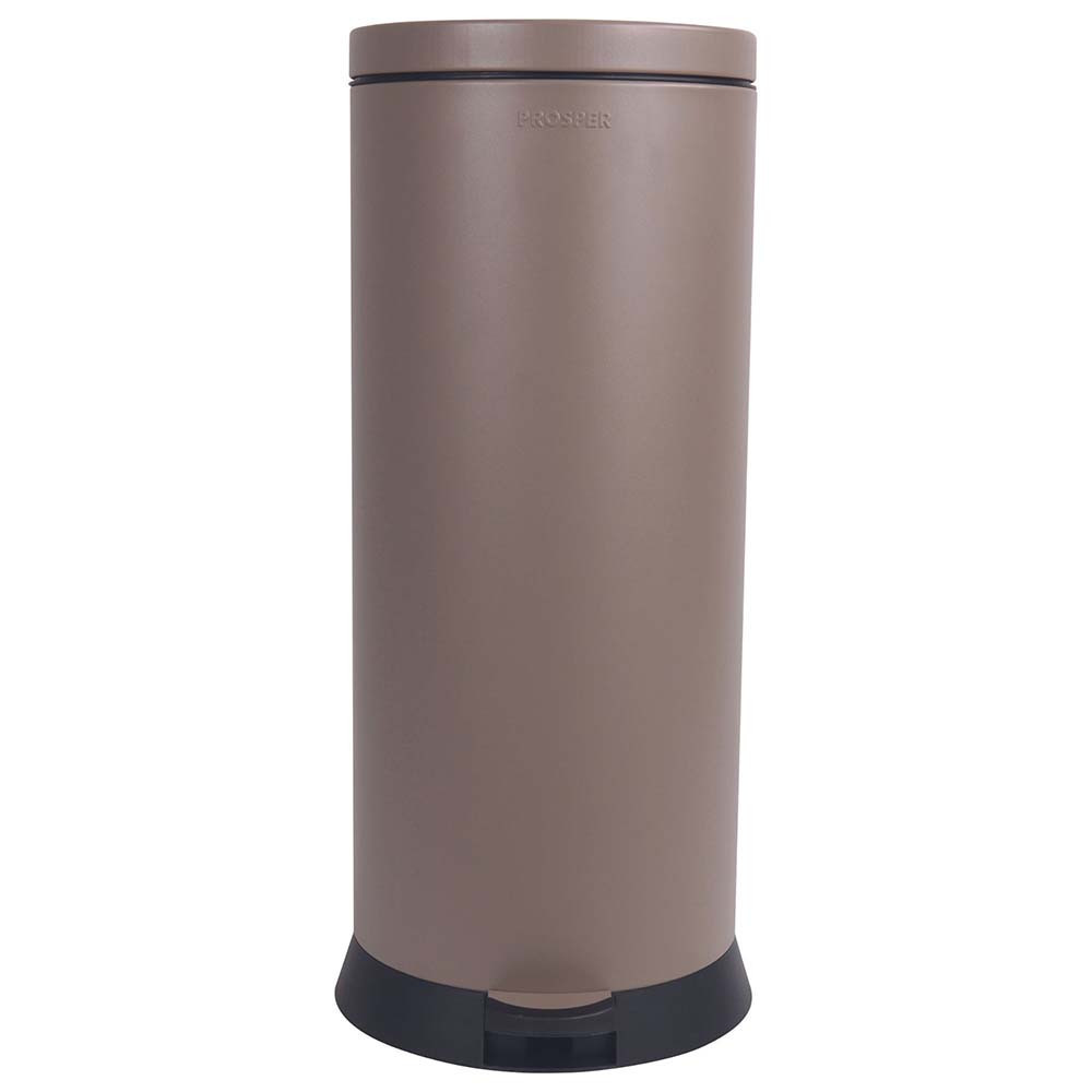 Poubelle cuisine à pédale 30L Taupe