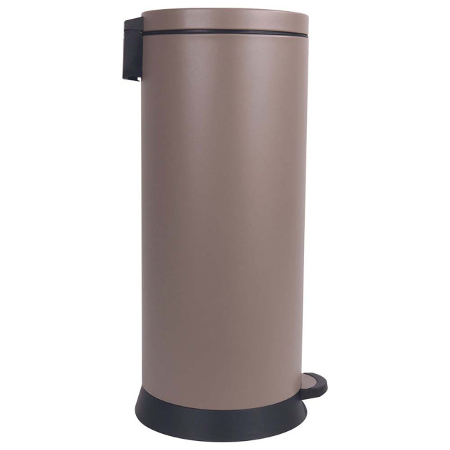 Poubelle cuisine à pédale 30L Taupe