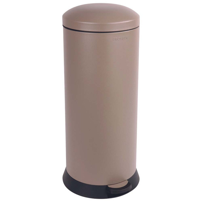 Poubelle cuisine à pédale 30L Taupe Poubelle cuisine à pédale 30L Taupe