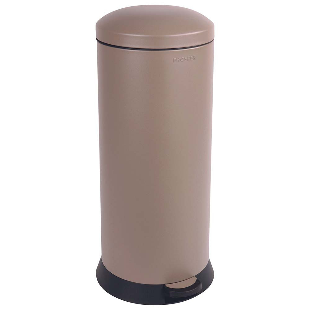 Poubelle cuisine à pédale 30L Taupe Poubelle cuisine à pédale 30L Taupe
