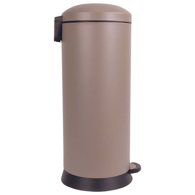 Poubelle cuisine à pédale 30L Taupe