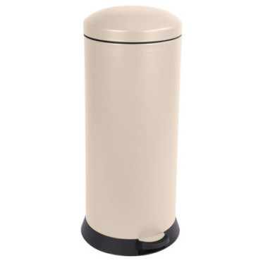 Poubelle cuisine à pédale 30L Beige Astral