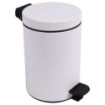 Ensemble salle de bains/toilettes avec poubelle 3L et accessoires Blanc Éclat