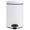 Ensemble salle de bains/toilettes avec poubelle 3L et accessoires Blanc Éclat