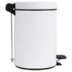 Ensemble salle de bains/toilettes avec poubelle 3L et accessoires Blanc Éclat