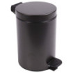 Ensemble salle de bains/toilettes avec poubelle 3L et accessoires Noir Basalte