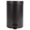 Ensemble salle de bains/toilettes avec poubelle 3L et accessoires Noir Basalte