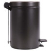 Ensemble salle de bains/toilettes avec poubelle 3L et accessoires Noir Basalte