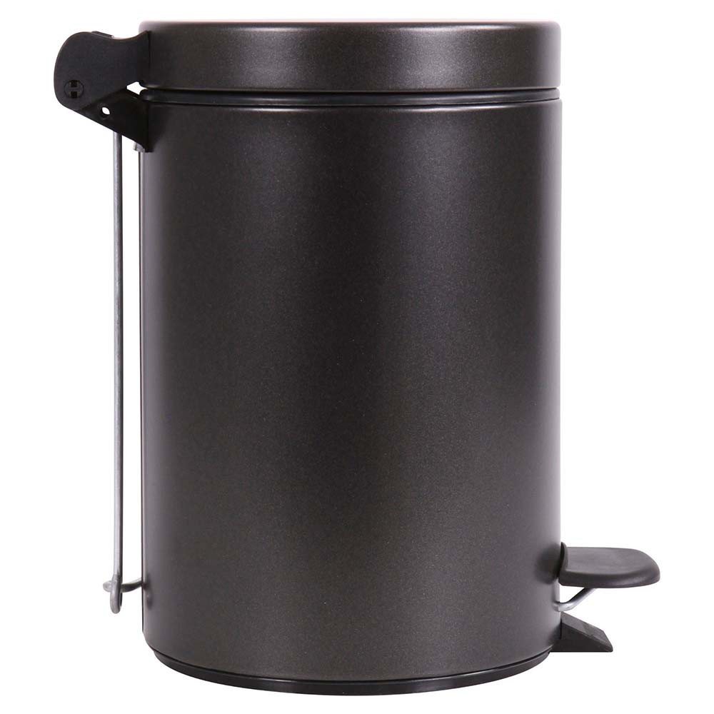 Ensemble salle de bains/toilettes avec poubelle 3L et accessoires Noir Basalte
