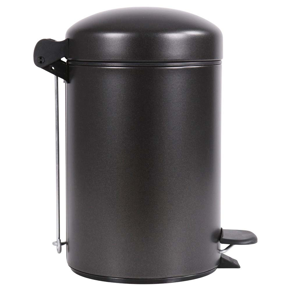 Ensemble salle de bains/toilettes avec poubelle 3L et accessoires Noir Basalte