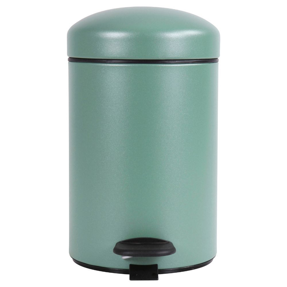 Ensemble salle de bains/toilettes avec poubelle 3L et accessoires Vert Natura