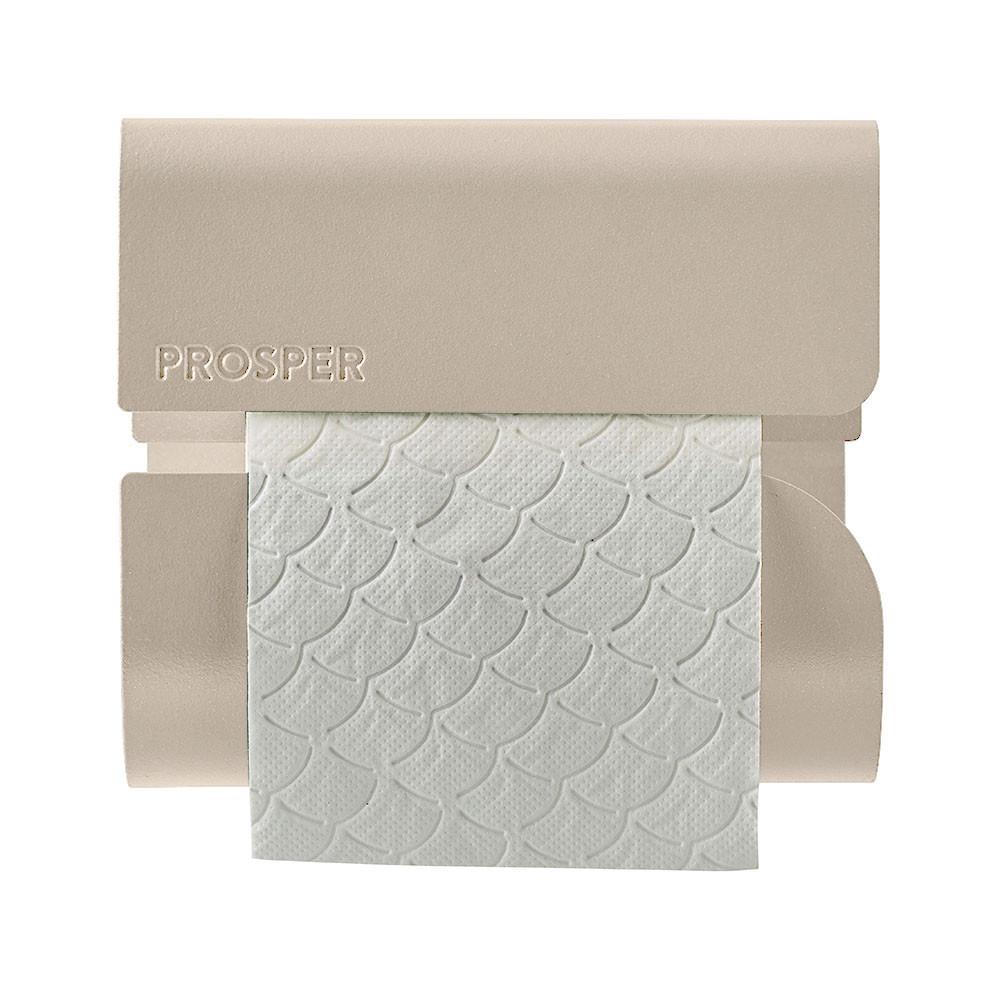 Ensemble salle de bains/toilettes avec poubelle 3L et accessoires Beige Astral