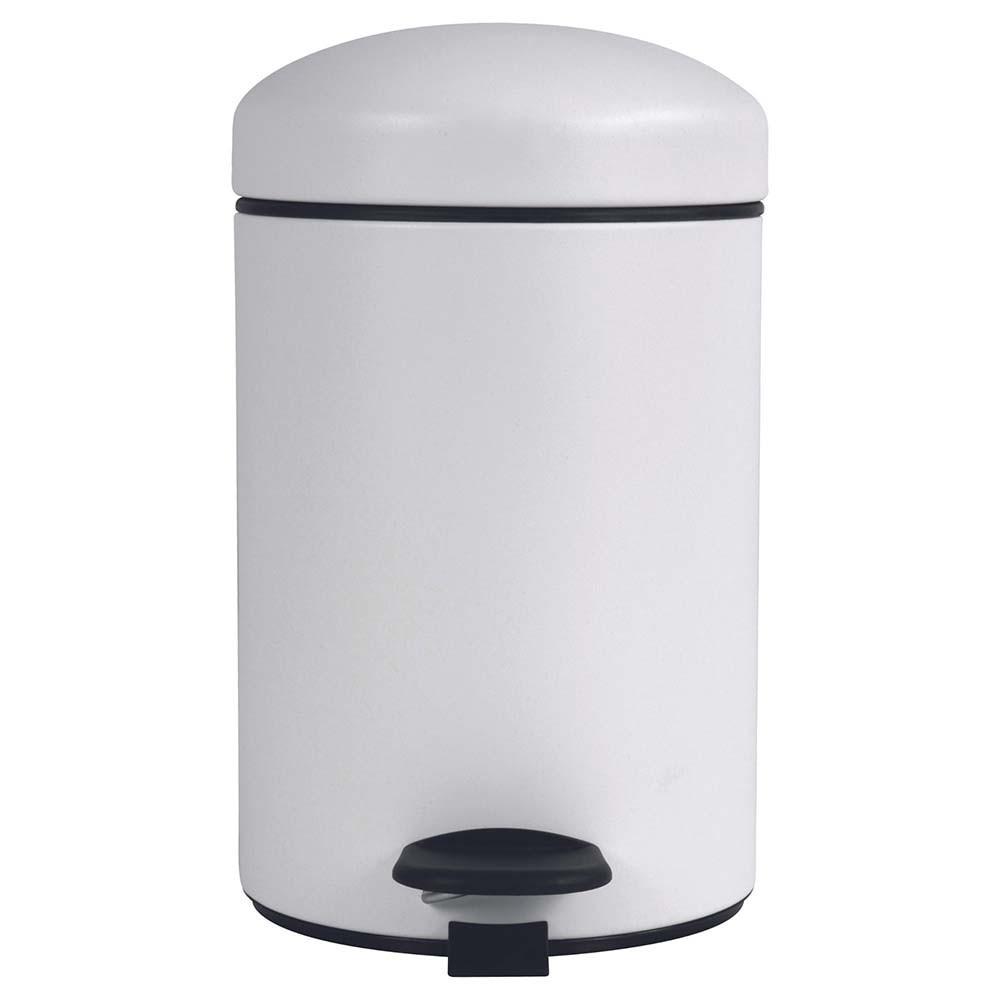 Ensemble salle de bains/toilettes avec poubelle 3L et accessoires Blanc Coton Ensemble salle de bains/toilettes avec poubelle 3L et accessoires Blanc Coton