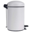 Ensemble salle de bains/toilettes avec poubelle 3L et accessoires Blanc Coton Ensemble salle de bains/toilettes avec poubelle 3L et accessoires Blanc Coton