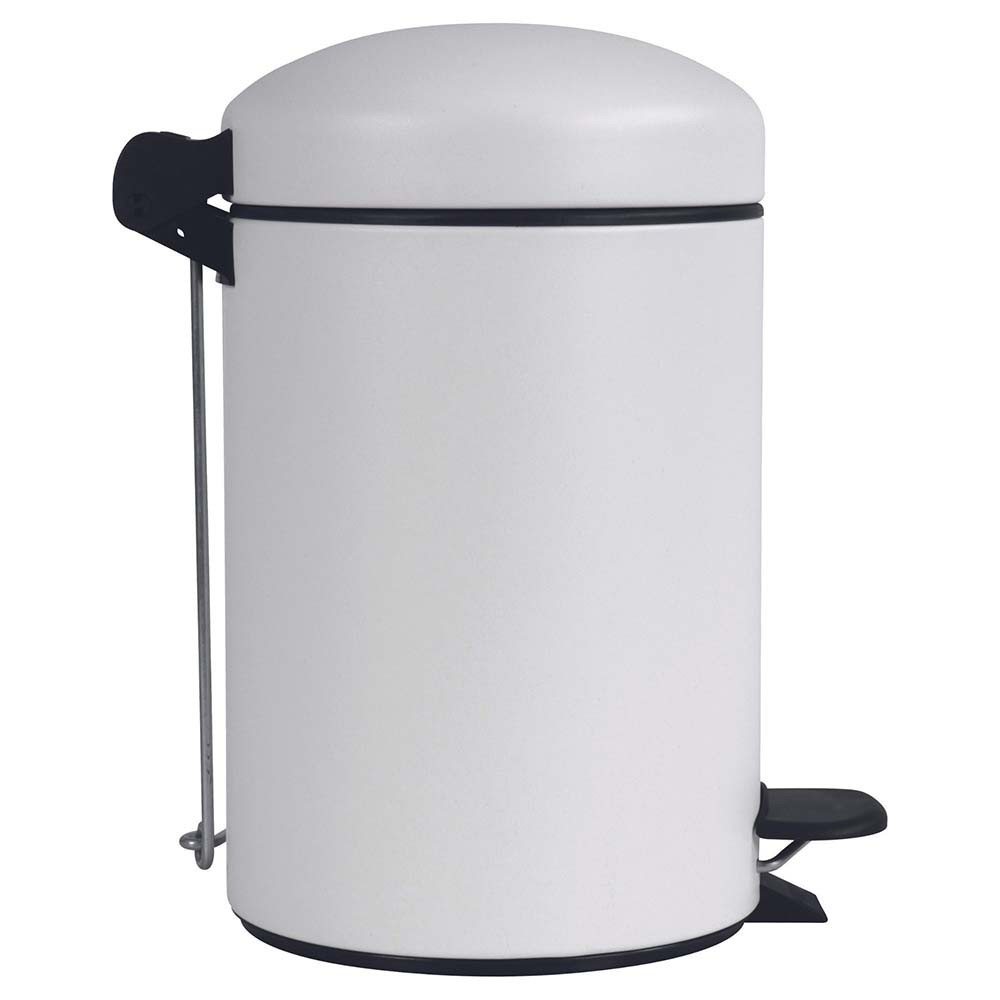 Ensemble salle de bains/toilettes avec poubelle 3L et accessoires Blanc Coton Ensemble salle de bains/toilettes avec poubelle 3L et accessoires Blanc Coton