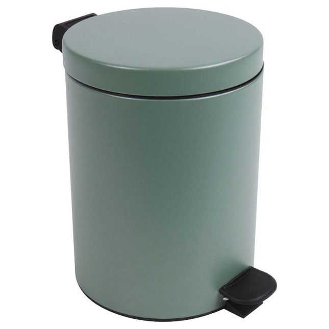 Poubelle de salle de bain à pédale 5L Vert Natura Poubelle de salle de bain à pédale 5L Vert Natura