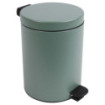 Poubelle de salle de bain à pédale 5L Vert Natura