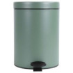 Poubelle de salle de bain à pédale 5L Vert Natura