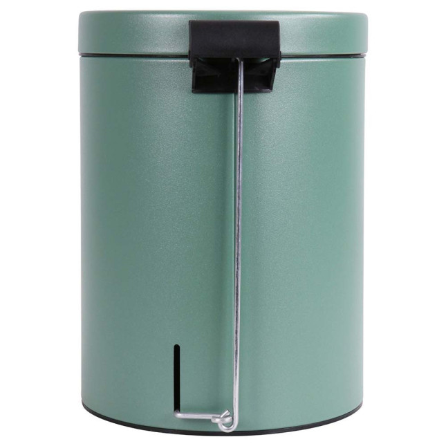 Poubelle de salle de bain à pédale 5L Vert Natura