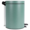 Poubelle de salle de bain à pédale 5L Vert Natura