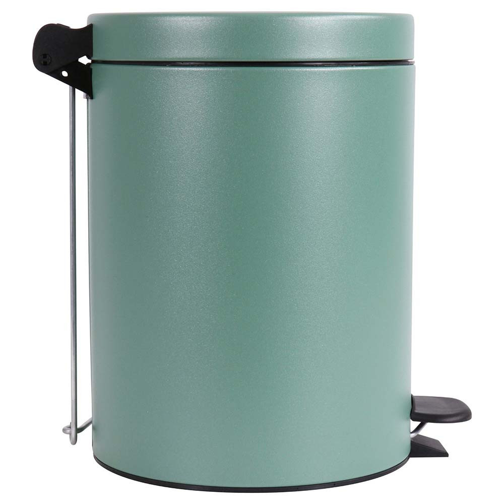 Poubelle de salle de bain à pédale 5L Vert Natura