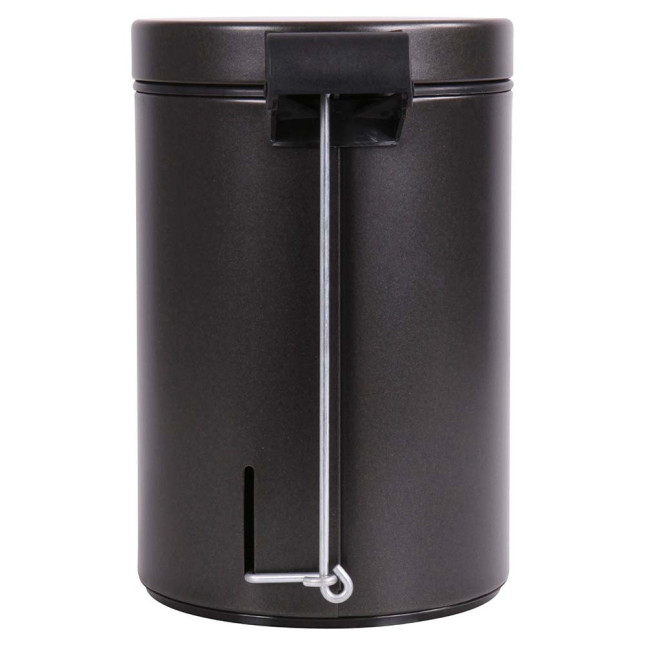 Poubelle salle de bain 3L et 40 sacs poubelle 5L Noir Basalte Poubelle salle de bain 3L et 40 sacs poubelle 5L Noir Basalte