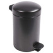 Poubelle salle de bain 3L et 40 sacs poubelle 5L Noir Basalte