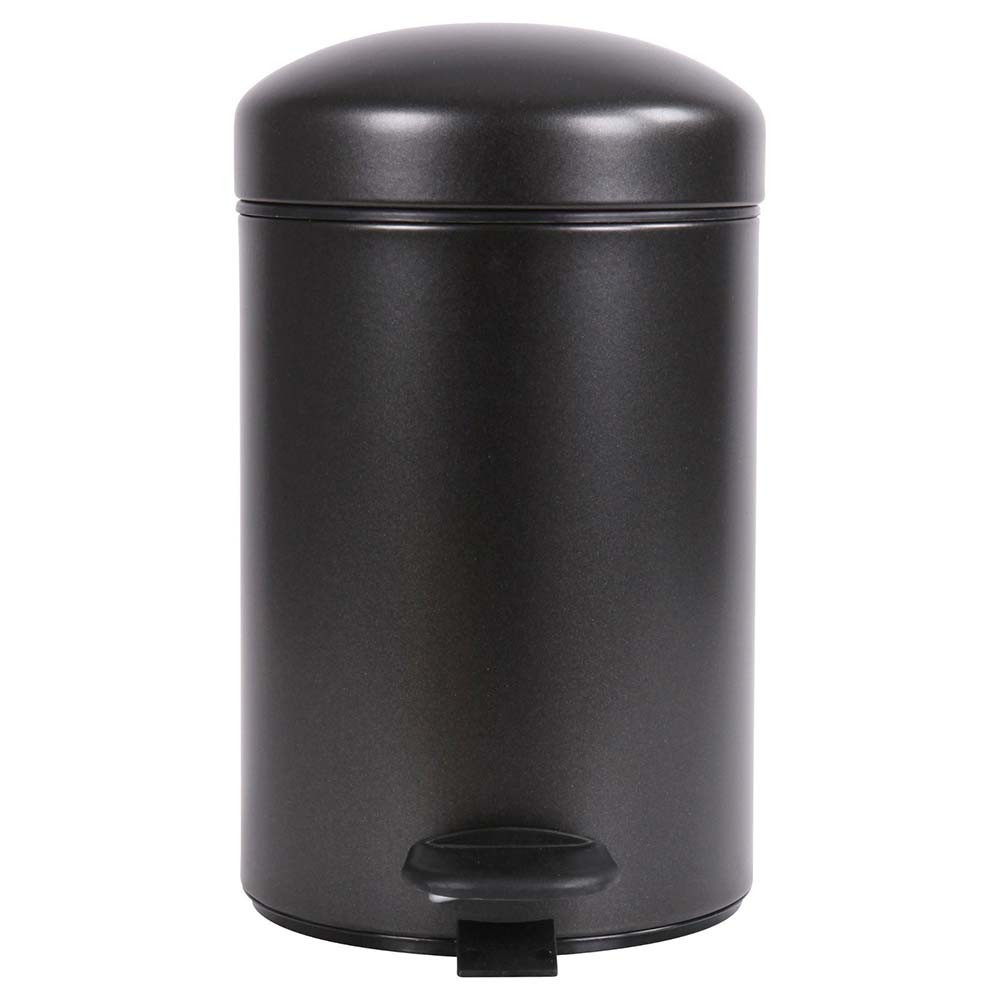 Poubelle salle de bain 3L et 40 sacs poubelle 5L Noir Basalte