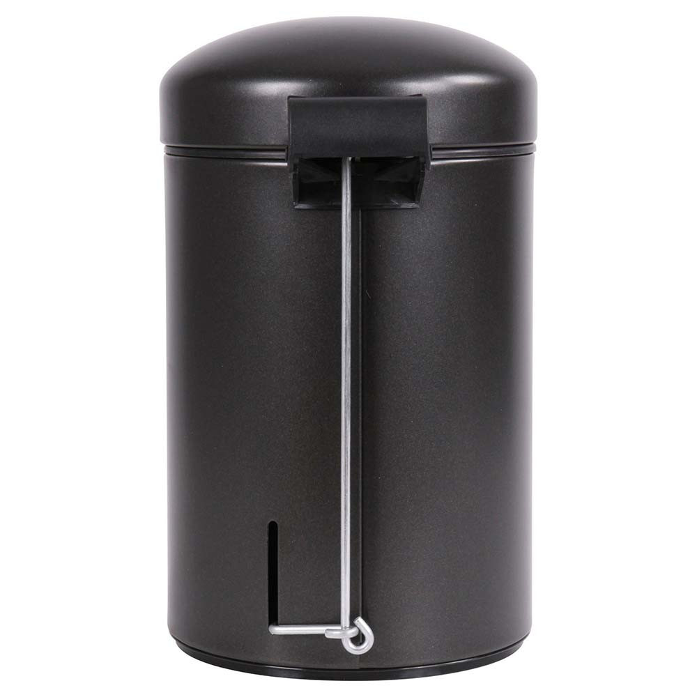 Poubelle salle de bain 3L et 40 sacs poubelle 5L Noir Basalte