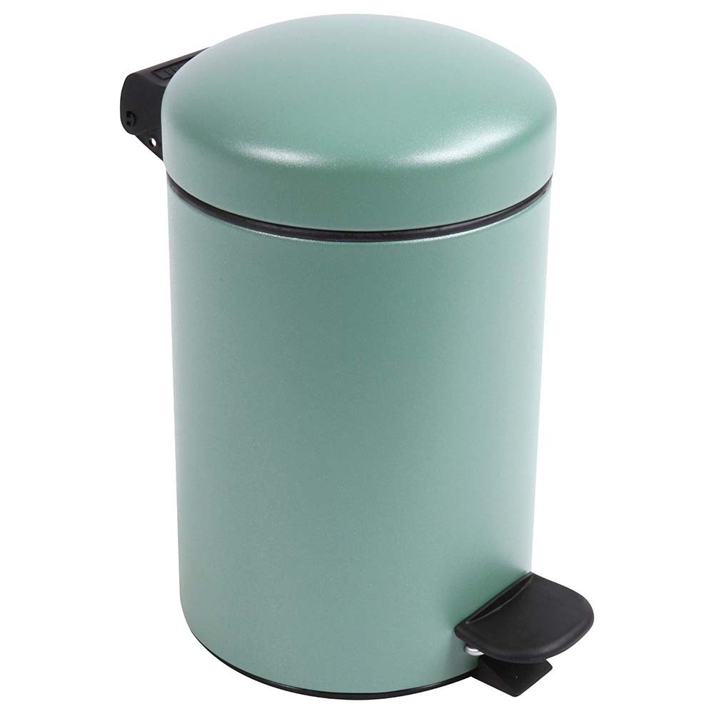 Poubelle salle de bain 3L et 40 sacs poubelle 5L Vert Natura