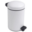 Poubelle salle de bain 3L et 40 sacs poubelle 5L Blanc Coton Poubelle salle de bain 3L et 40 sacs poubelle 5L Blanc Coton