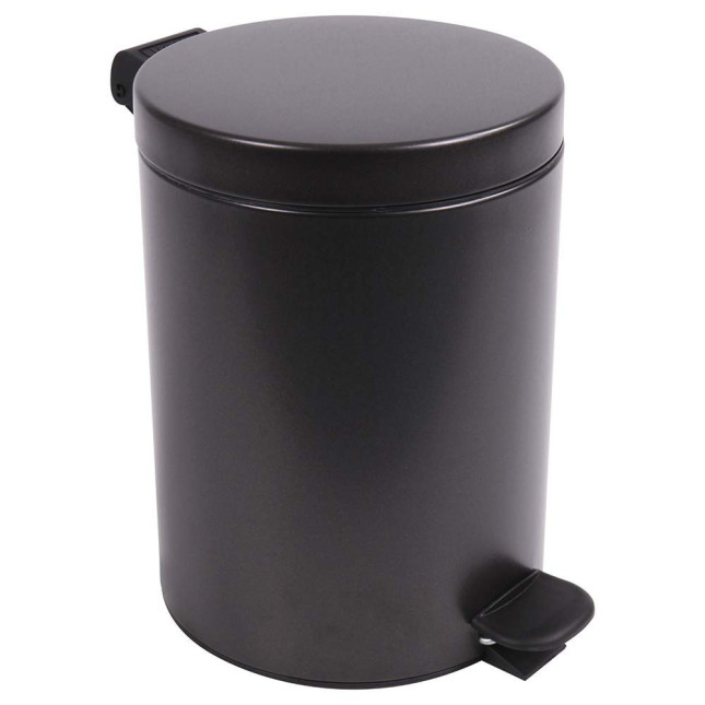 Poubelle salle de bain 5L et 25 sacs poubelle 10L Noir Basalte Poubelle salle de bain 5L et 25 sacs poubelle 10L Noir Basalte