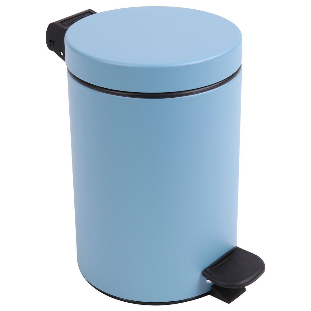Poubelle salle de bain à pédale 3L Bleu Céleste Poubelle salle de bain à pédale 3L Bleu Céleste