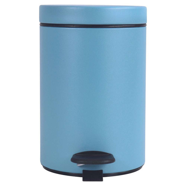 Poubelle salle de bain à pédale 3L Bleu Céleste Poubelle salle de bain à pédale 3L Bleu Céleste