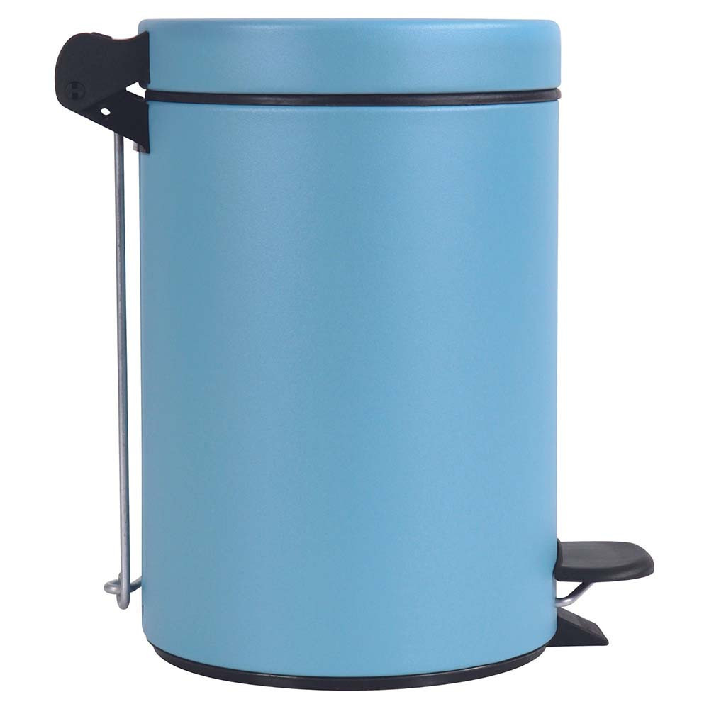 Poubelle salle de bain à pédale 3L Bleu Céleste Poubelle salle de bain à pédale 3L Bleu Céleste