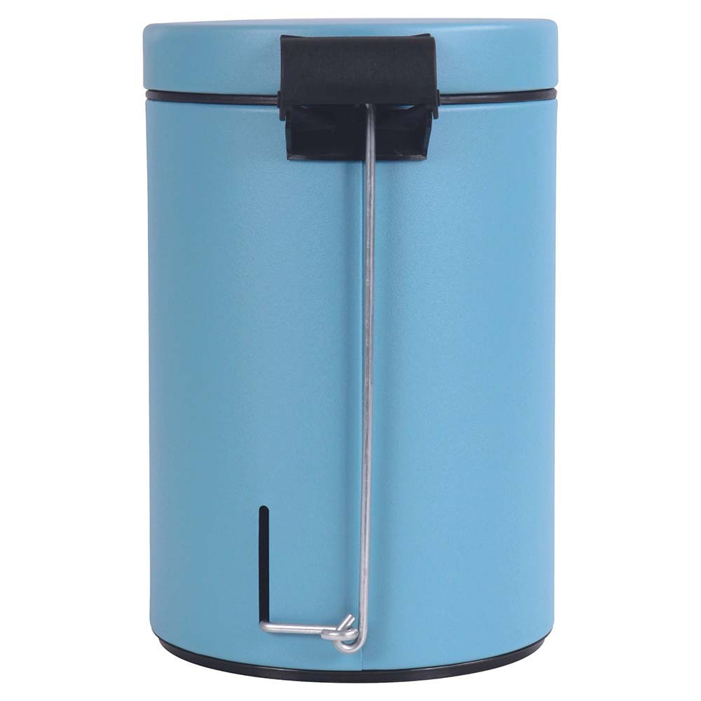 Poubelle salle de bain à pédale 3L Bleu Céleste Poubelle salle de bain à pédale 3L Bleu Céleste