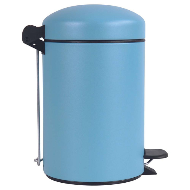 Poubelle salle de bain à pédale 3L Bleu Céleste Poubelle salle de bain à pédale 3L Bleu Céleste