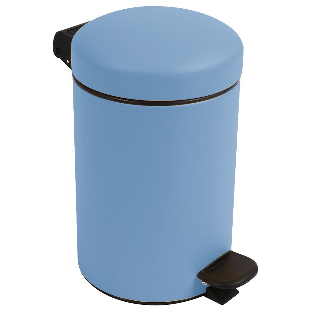 Poubelle salle de bain à pédale 3L Bleu Lavande Poubelle salle de bain à pédale 3L Bleu Lavande