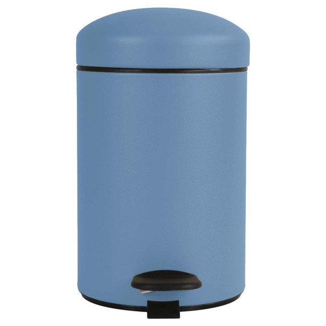 Poubelle salle de bain à pédale 3L Bleu Lavande Poubelle salle de bain à pédale 3L Bleu Lavande