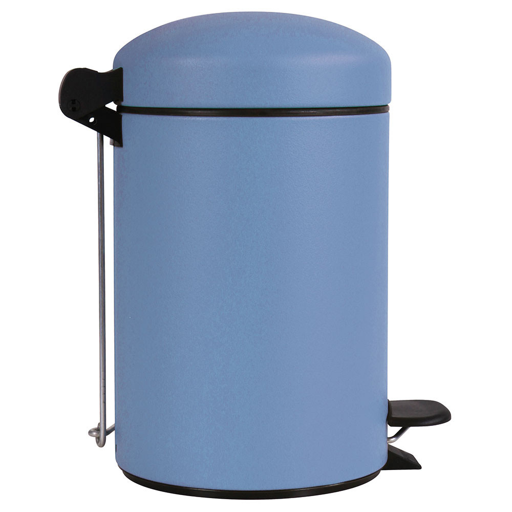 Poubelle salle de bain à pédale 3L Bleu Lavande Poubelle salle de bain à pédale 3L Bleu Lavande