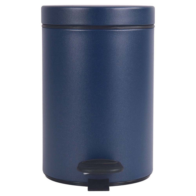 Poubelle salle de bain à pédale 3L Bleu Minéral