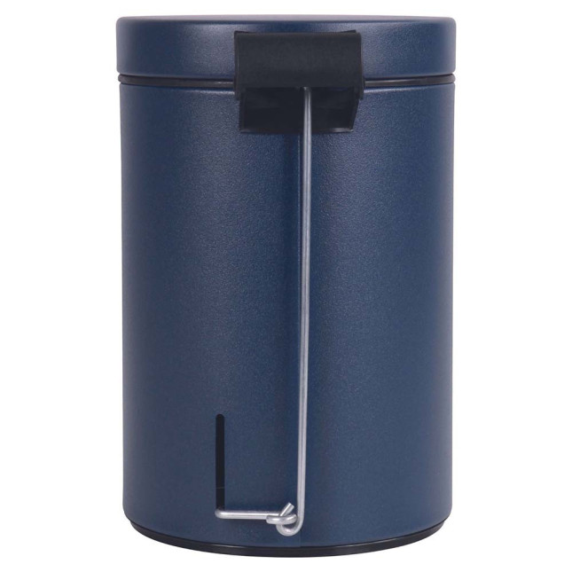 Poubelle salle de bain à pédale 3L Bleu Minéral