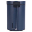 Poubelle salle de bain à pédale 3L Bleu Minéral