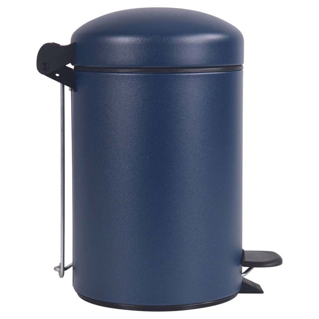Poubelle salle de bain à pédale 3L Bleu Minéral Poubelle salle de bain à pédale 3L Bleu Minéral