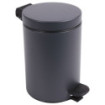 Poubelle salle de bain à pédale 3L Gris Anthracite Poubelle salle de bain à pédale 3L Gris Anthracite