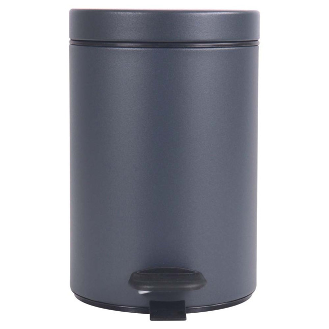 Poubelle salle de bain à pédale 3L Gris Anthracite Poubelle salle de bain à pédale 3L Gris Anthracite