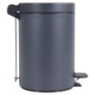 Poubelle salle de bain à pédale 3L Gris Anthracite Poubelle salle de bain à pédale 3L Gris Anthracite
