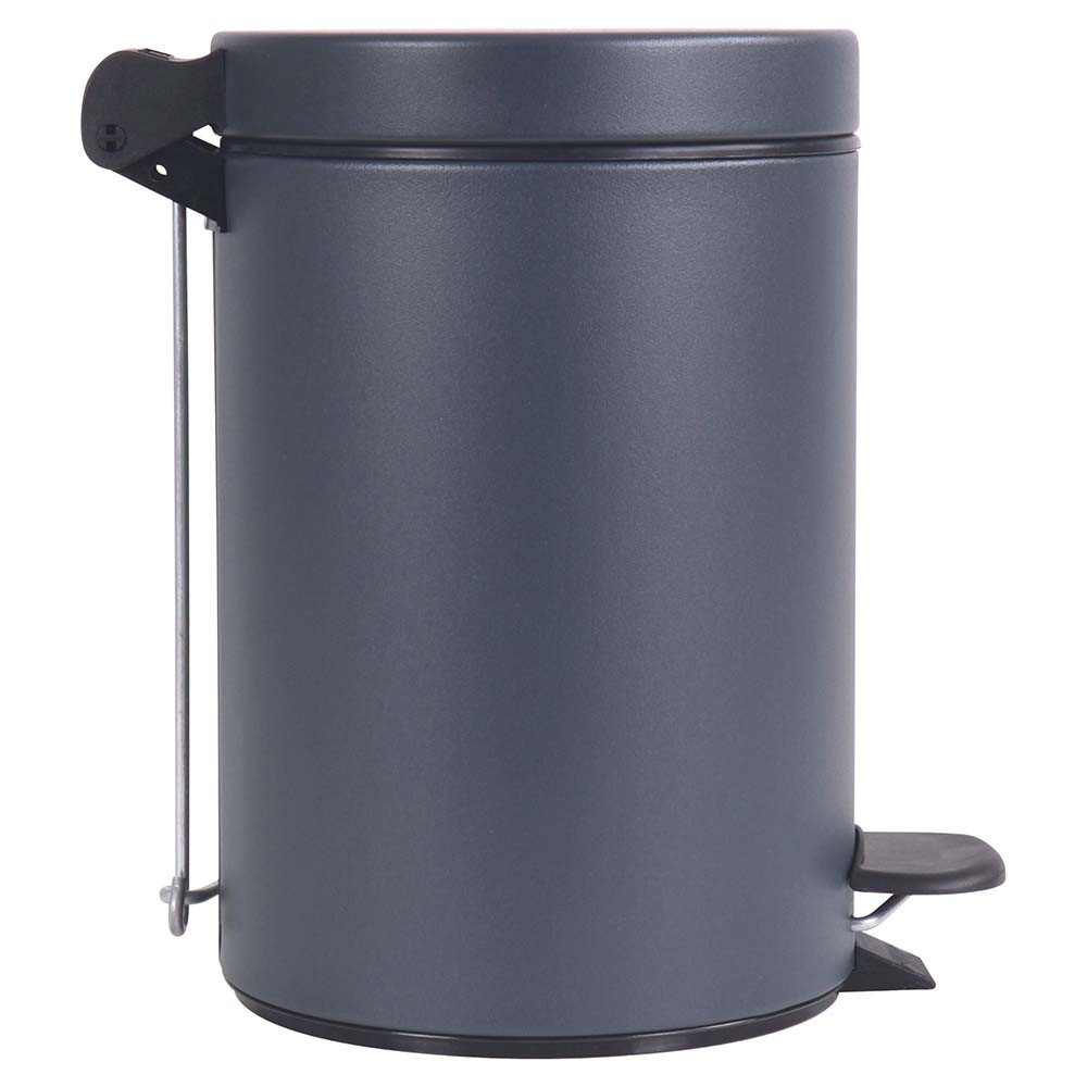 Poubelle salle de bain à pédale 3L Gris Anthracite Poubelle salle de bain à pédale 3L Gris Anthracite