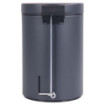 Poubelle salle de bain à pédale 3L Gris Anthracite Poubelle salle de bain à pédale 3L Gris Anthracite
